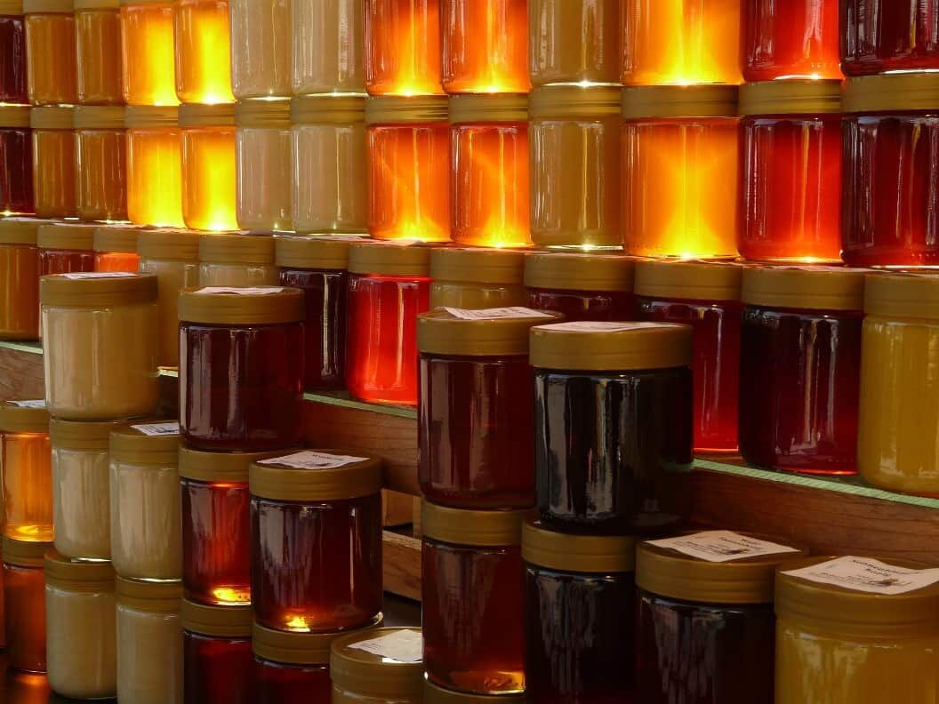 Jars of honey